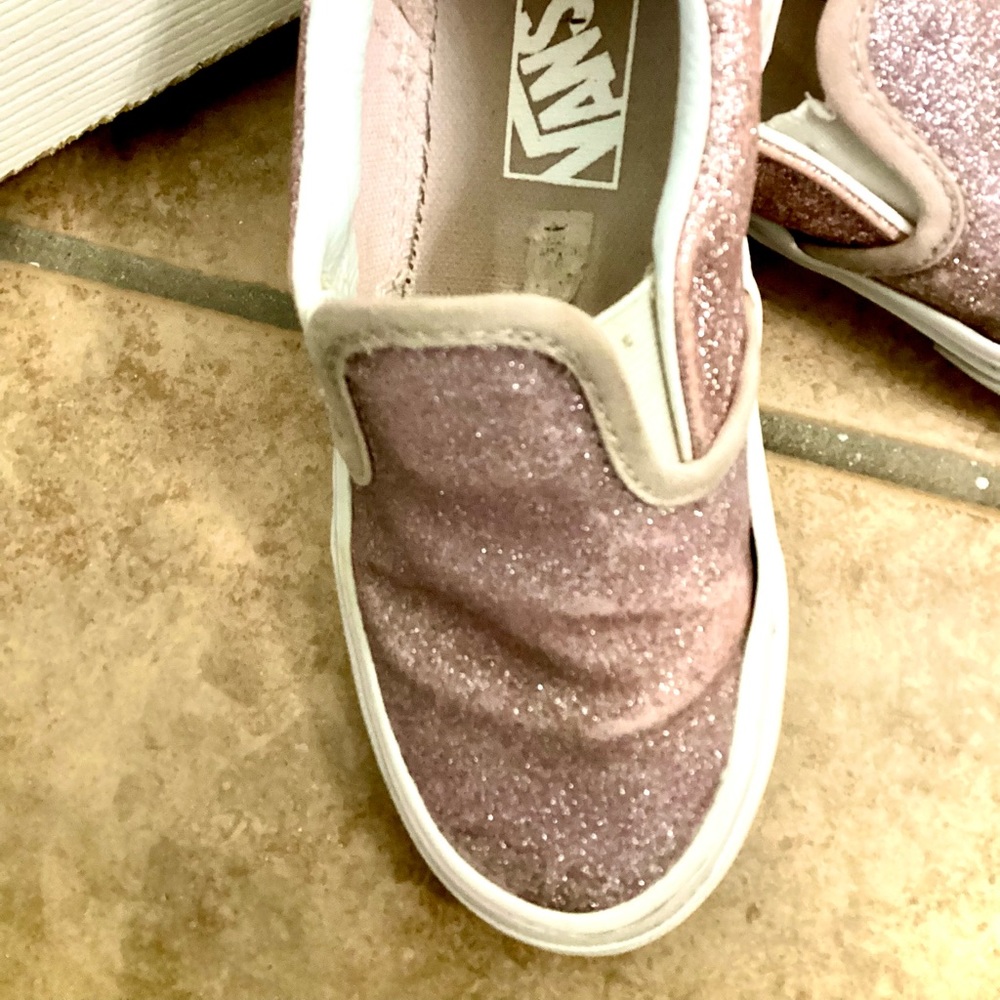 Glittery Pink Vans Shoes - Picture 10 of 10